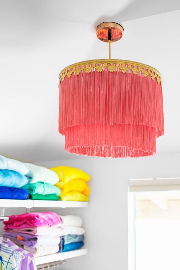 layered fringe chandelier