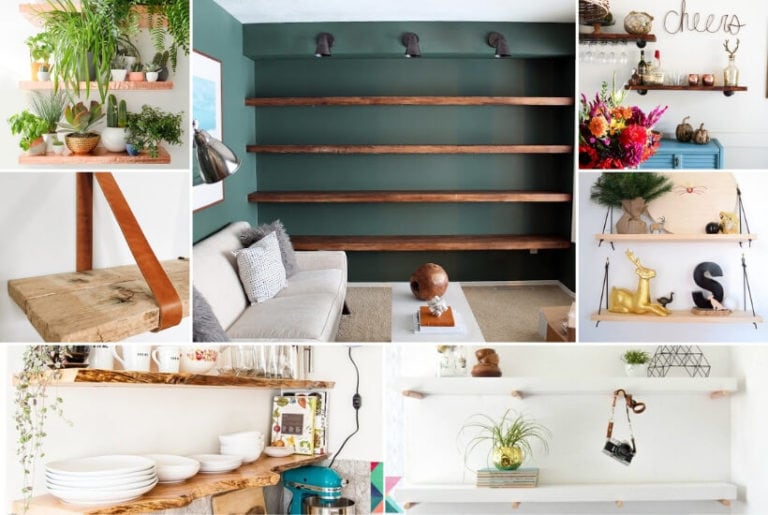 19 Creative DIY Floating Wall Shelves