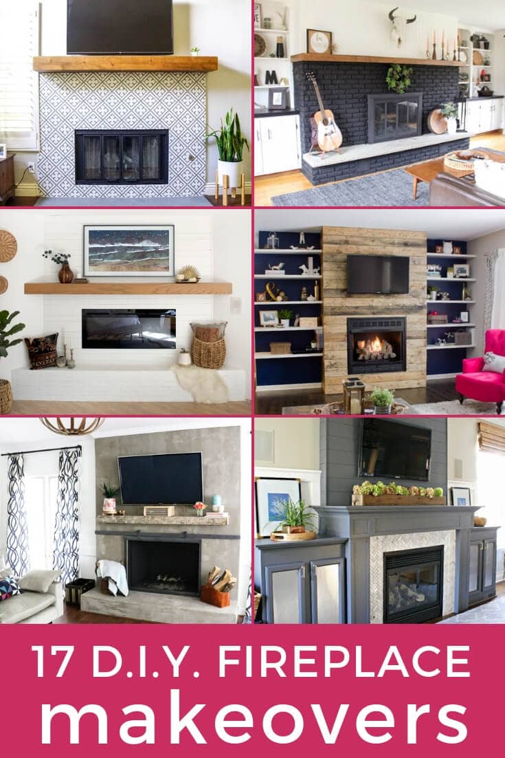 DIY fireplace makeovers