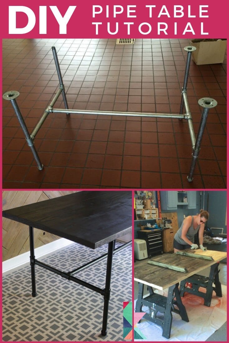 DIY Pipe Table Tutorial How We Saved 1,800 Designer Trapped