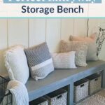 DIY entryway storage benches
