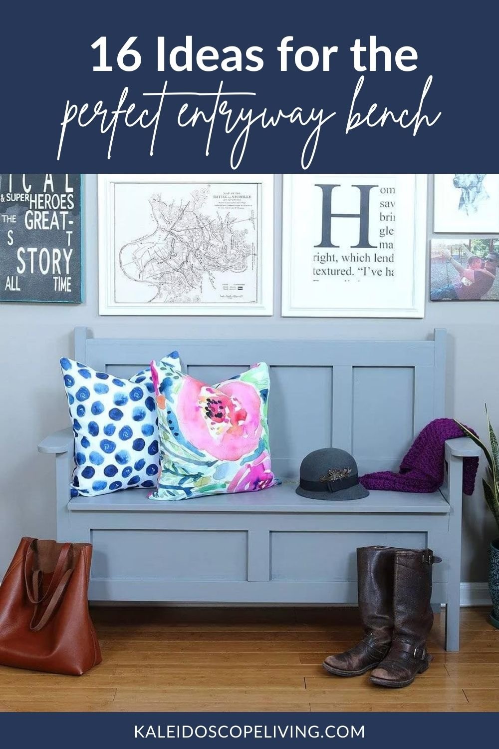 DIY entryway storage benches