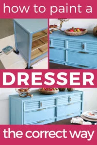 how to paint a dresser