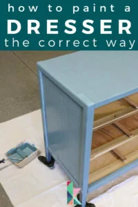 how to paint a dresser