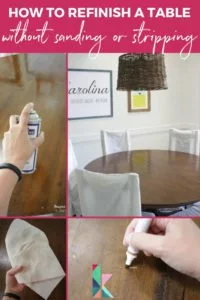 how to refinish a table