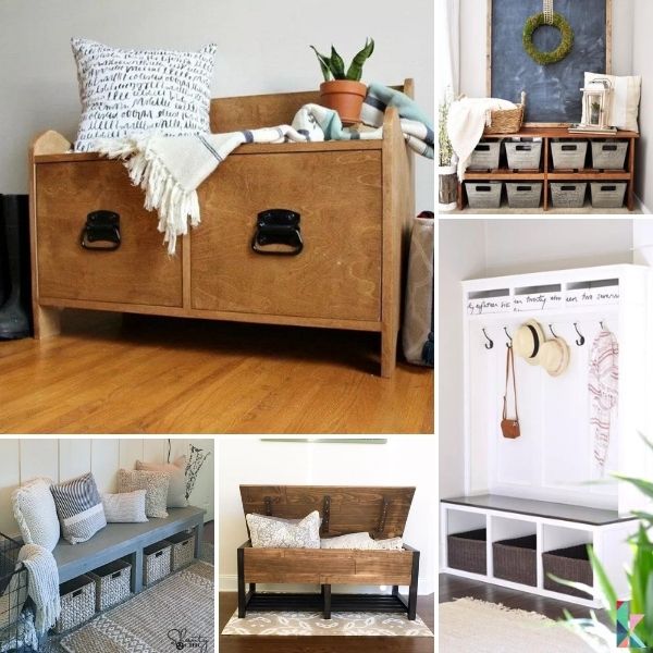 16 Ideas for the Perfect Entryway Storage Bench
