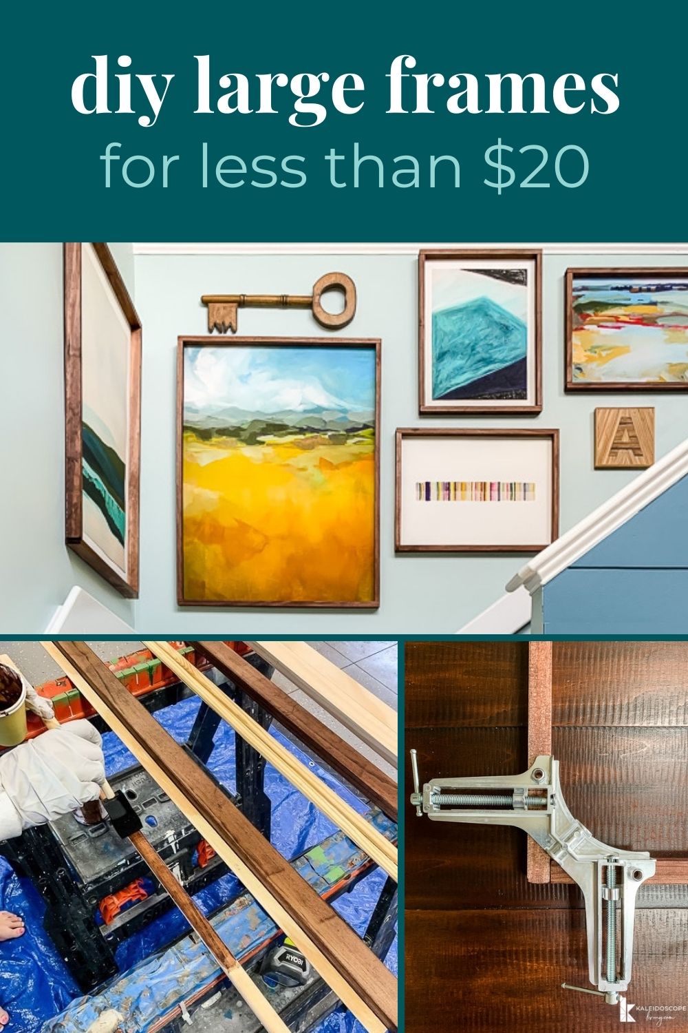 Make Large DIY Picture Frames For Less than 20 Each