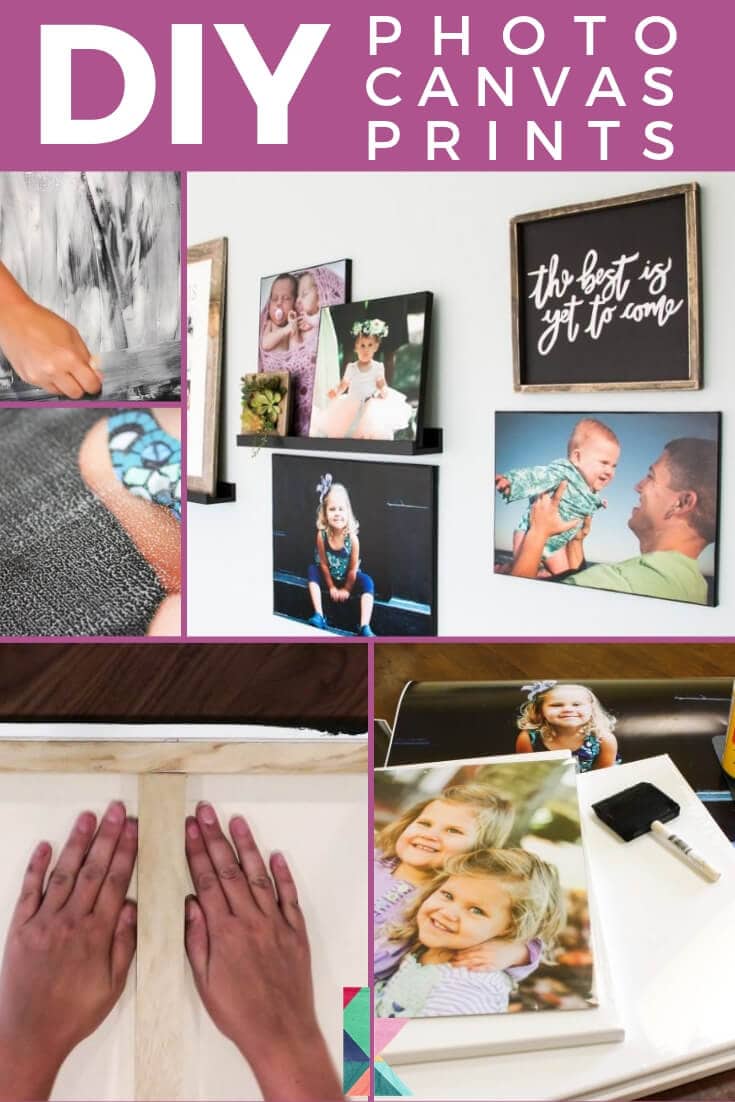 DIY Photo Canvases With Authentic Texture for Less than 10