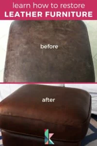 Restoring leather furniture