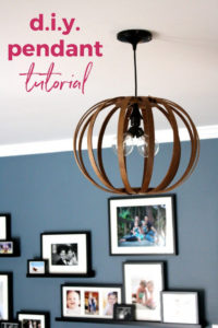 diy bentwood pendant light