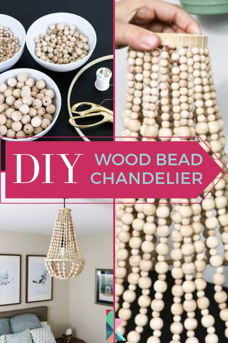 How to Make a Wood Bead Chandelier