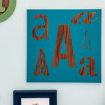 DIY letter wall art