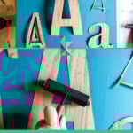 DIY wall art with letters