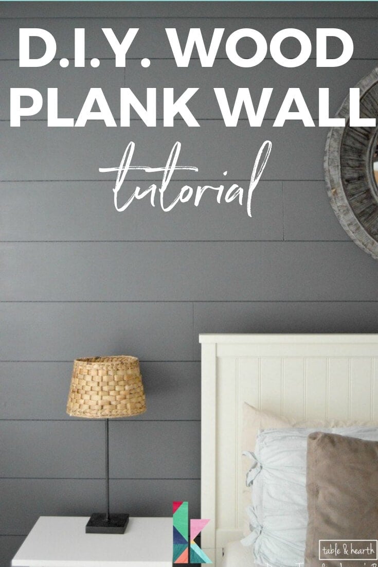 diy wood plank wall