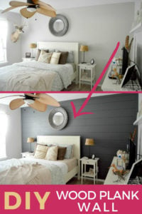 diy wood plank wall