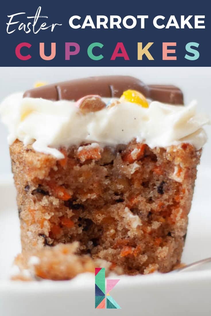 Easter carrot cake cupcakes