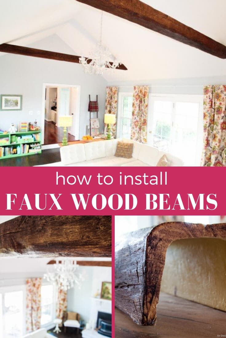 How To Install Faux Wood Beams Beam Me Up Scottie