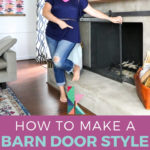 how to make a barn door fireplace screen