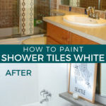 how to paint shower tiles white