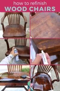 how to refinish wood chairs