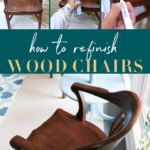 how to refinish wood chairs