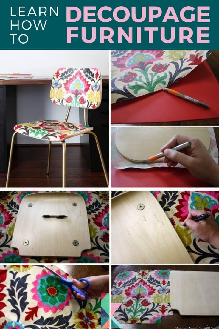 How To Decoupage Furniture For An Upholstered Look Designer Trapped