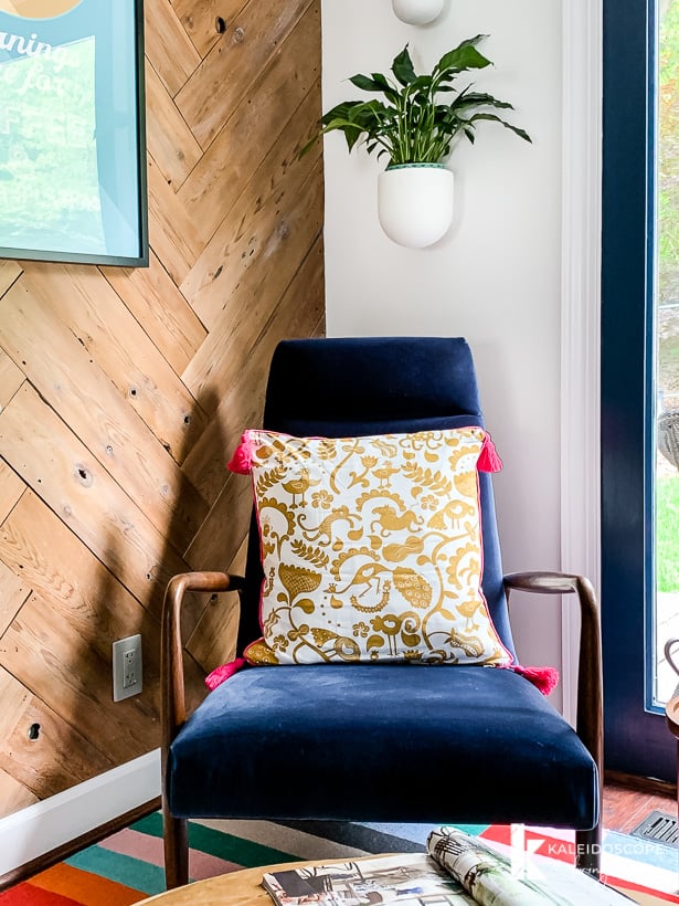 colorful seating area with furniture from Article