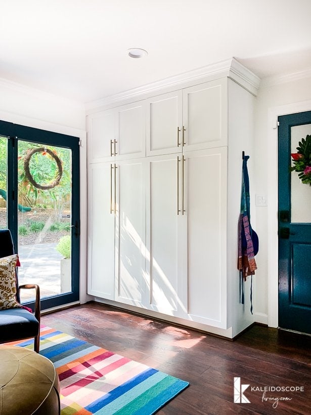 kitchen remodel with large pantry cabinets