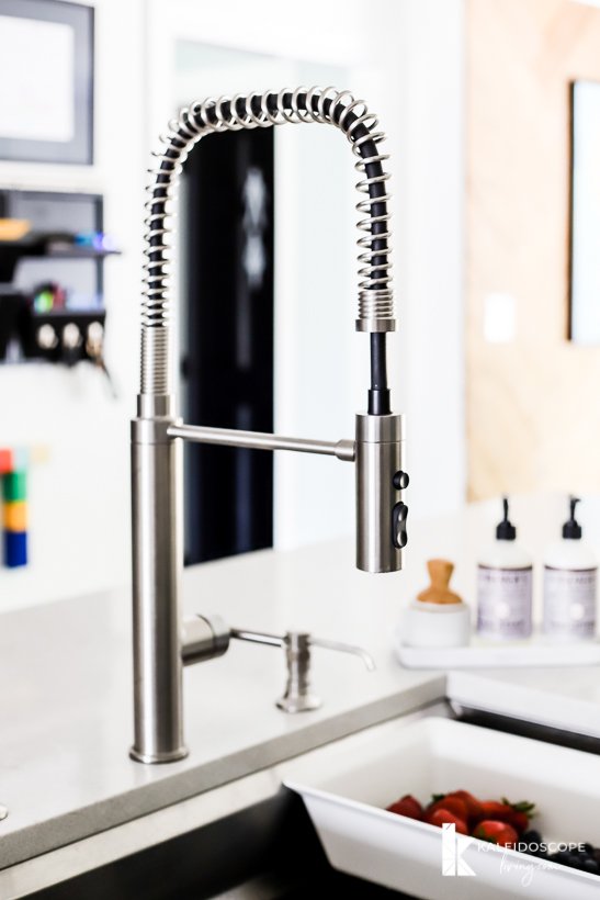 kohler purist faucet in kitchen remodel