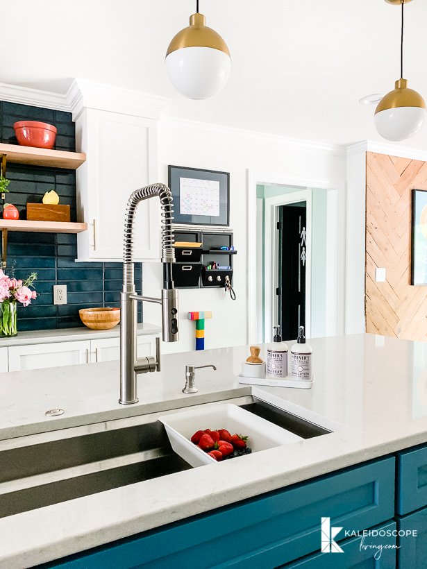 command center in modern kitchen remodel