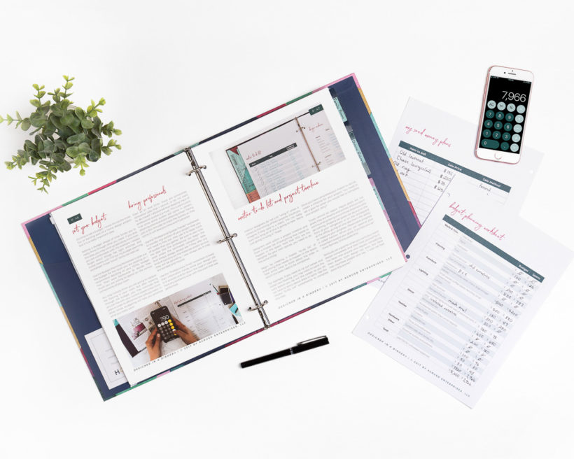 designer in a binder interior design system
