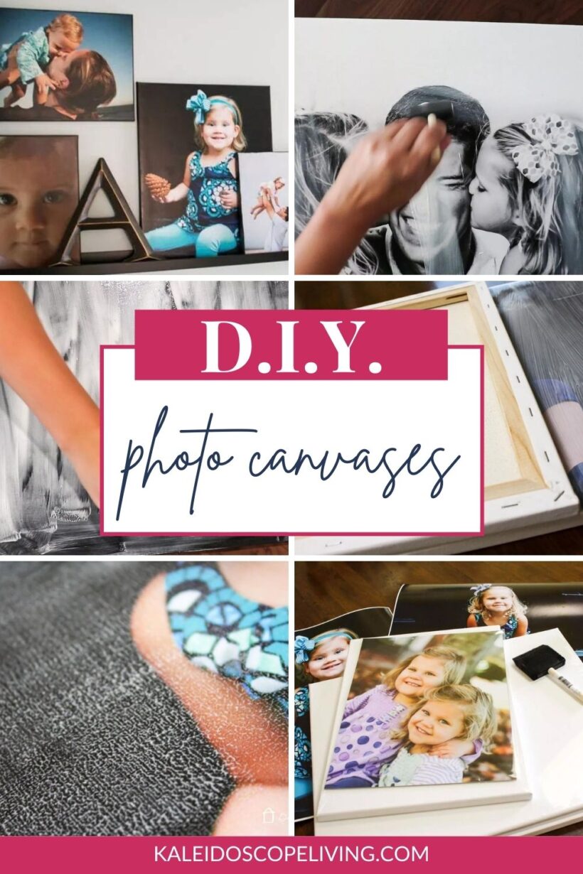 diy photo canvases Pinterest graphic