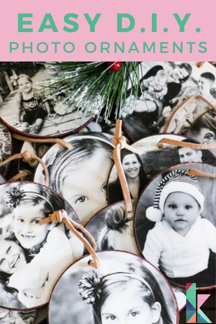 DIY Photo Christmas Ornaments Tutorial