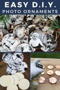 diy photo Christmas ornaments