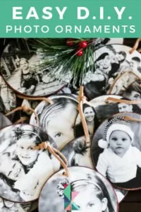 diy photo Christmas ornaments