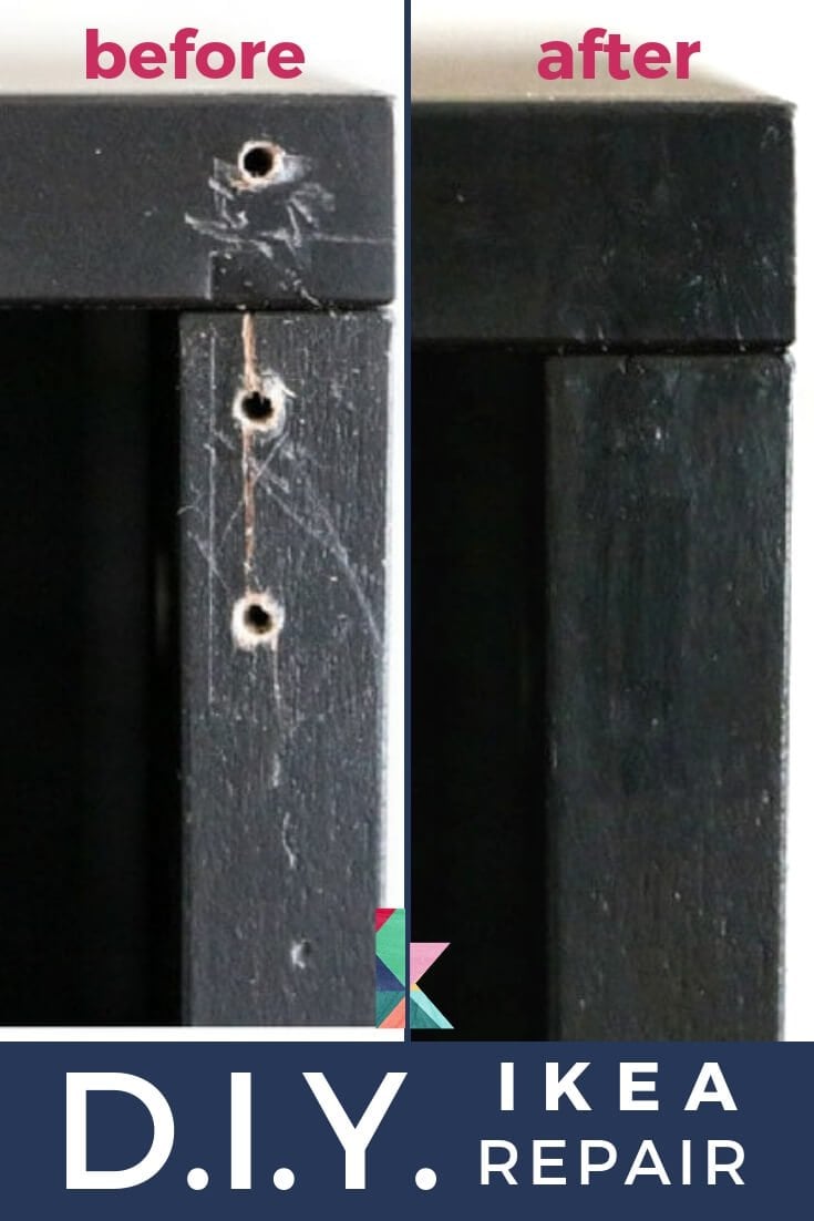 Easy Furniture Repair That Matches Ikea Paint Colors!