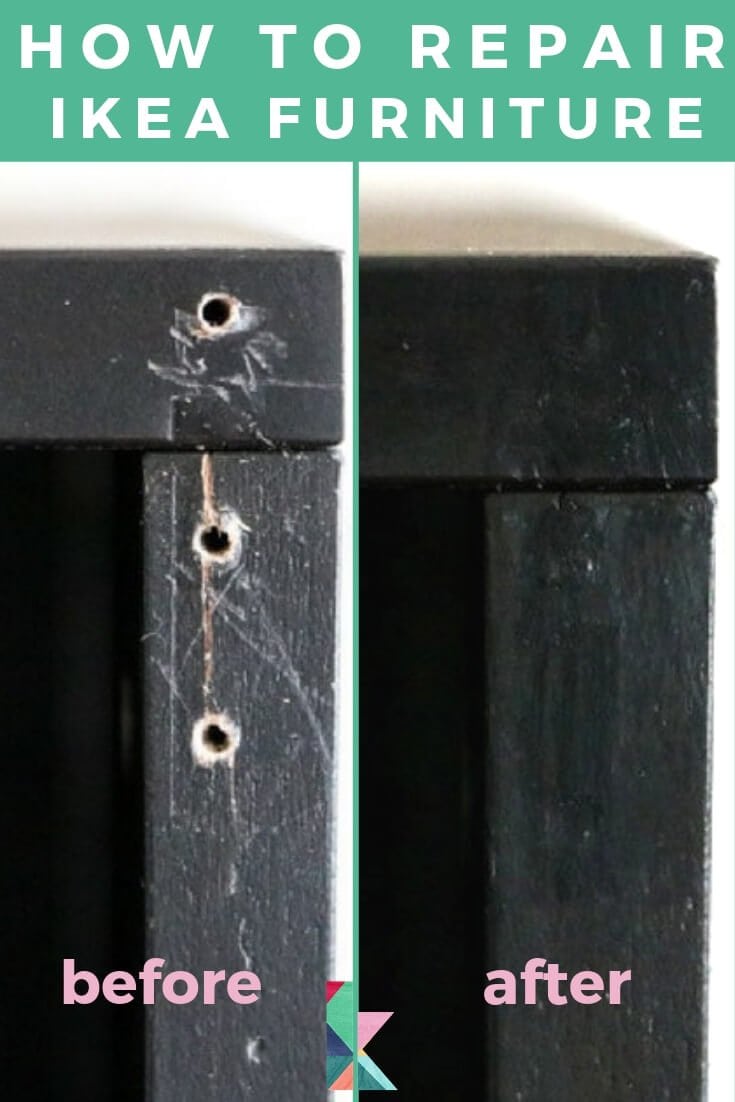 Easy Furniture Repair That Matches Ikea Paint Colors!