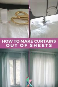 how to make curtains out of sheets