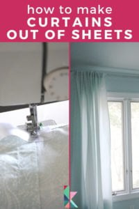 how to make curtains out of sheets