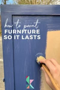 how to paint furniture with chalk