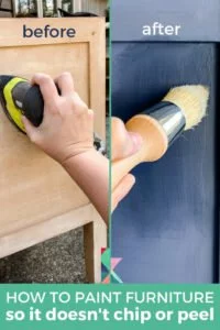 how to paint furniture with chalk