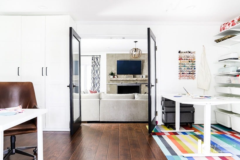 door from office into family room