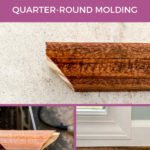 how to cut and install quarter round molding