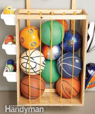 DIY ball storage