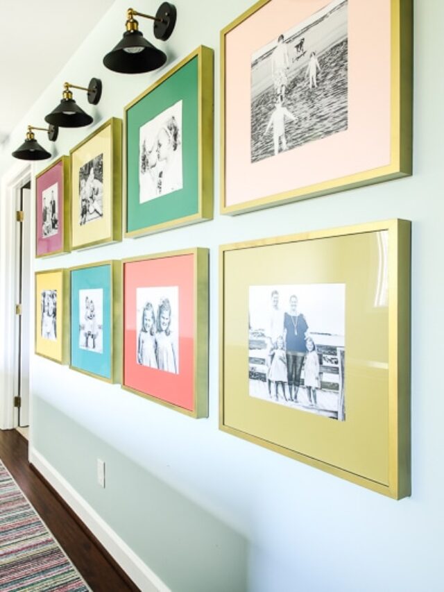 Colorful DIY Photo Gallery Wall Story