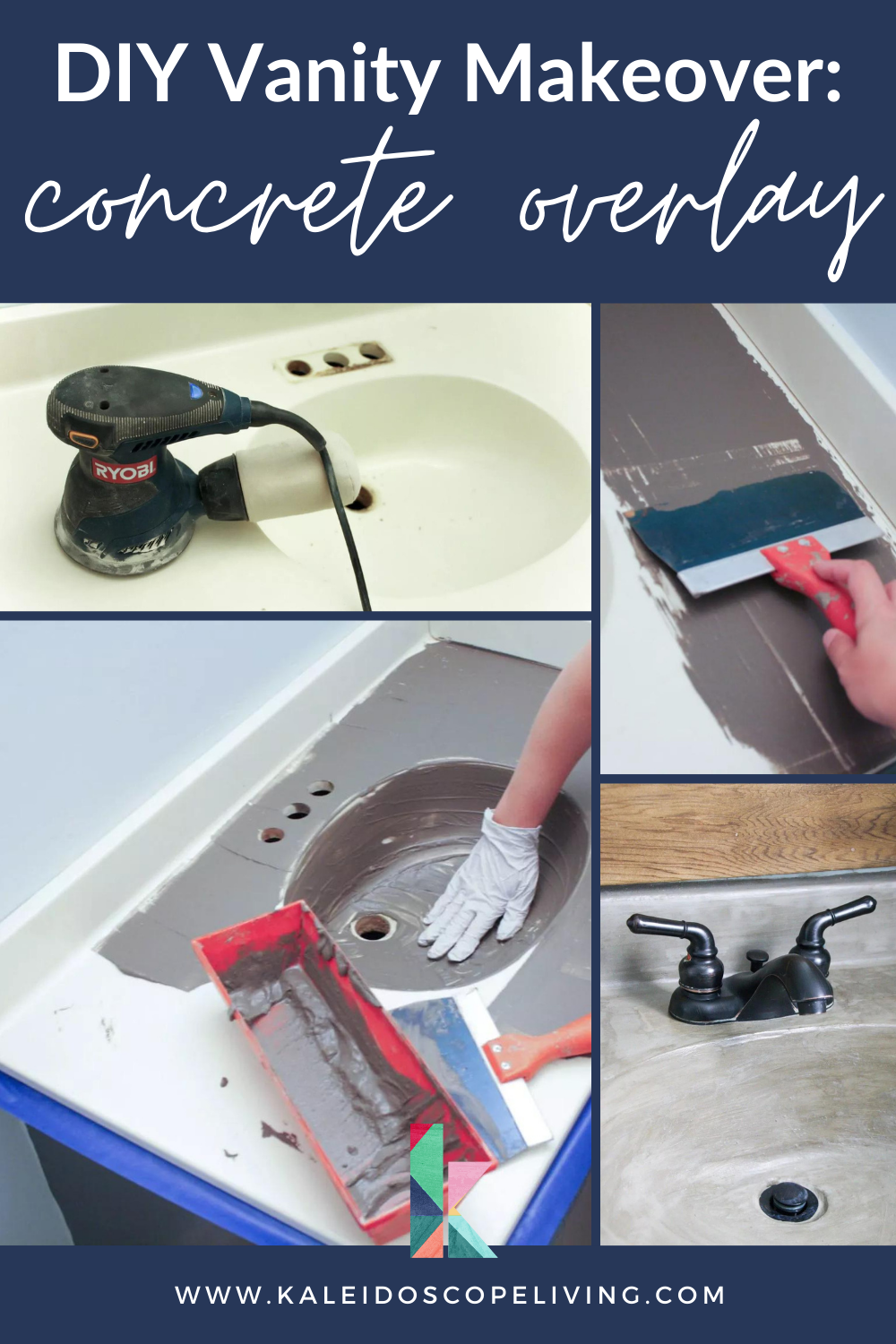 The Easiest DIY Concrete Vanity TopNo Forms or Heavy Lifting