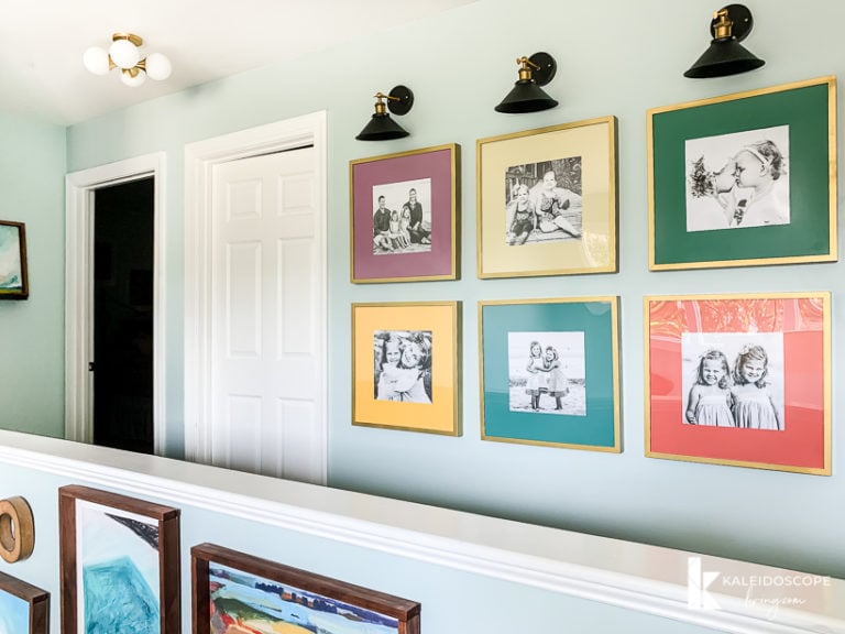 Colorful Upstairs Hallway Makeover Reveal