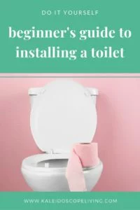 how to install a toilet pinterest graphic