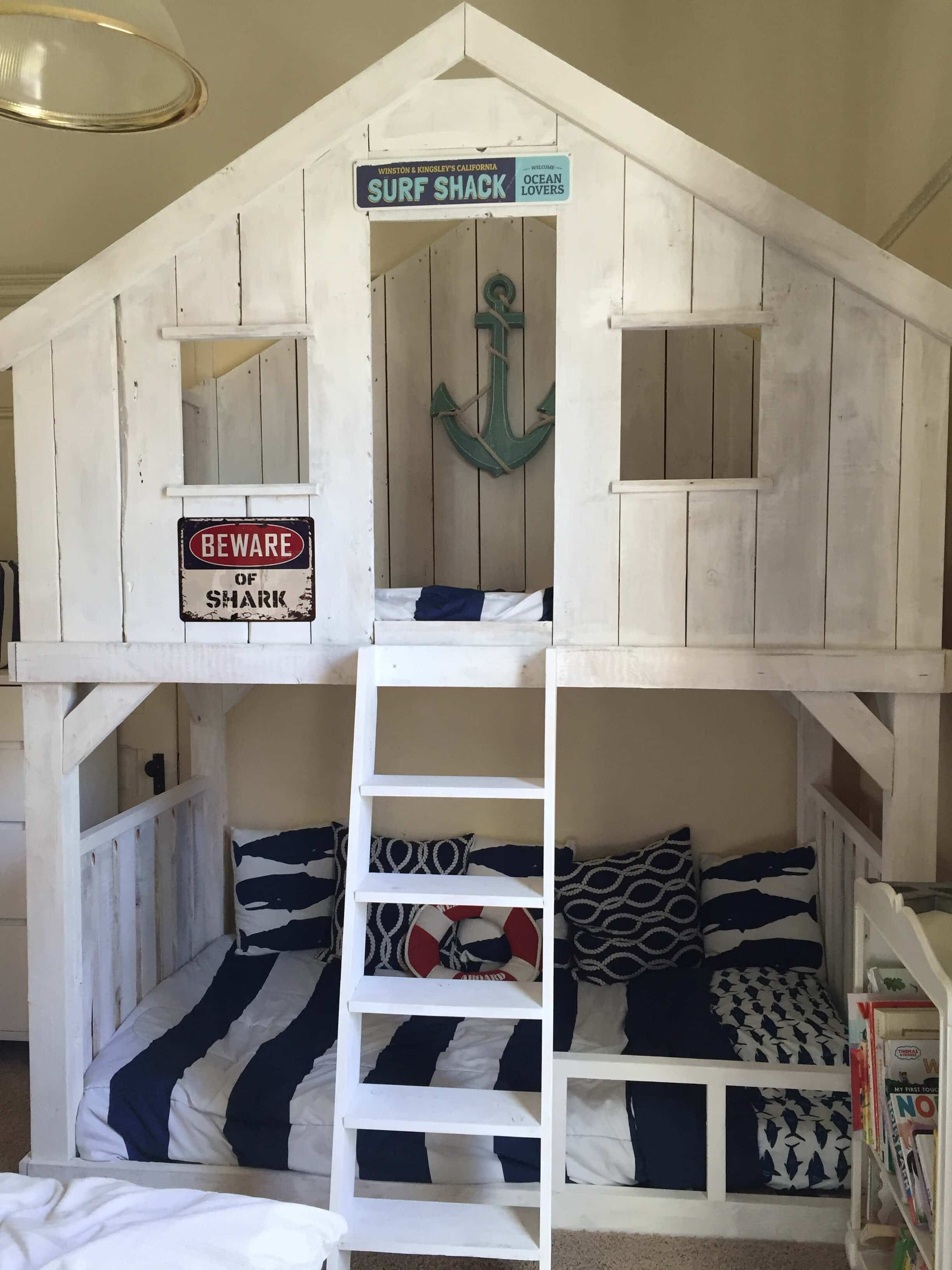 diy house bunk bed