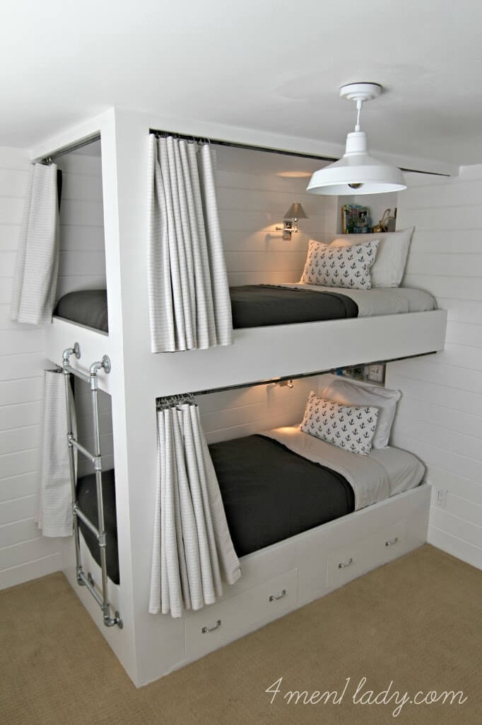 Simple bunk shop bed design